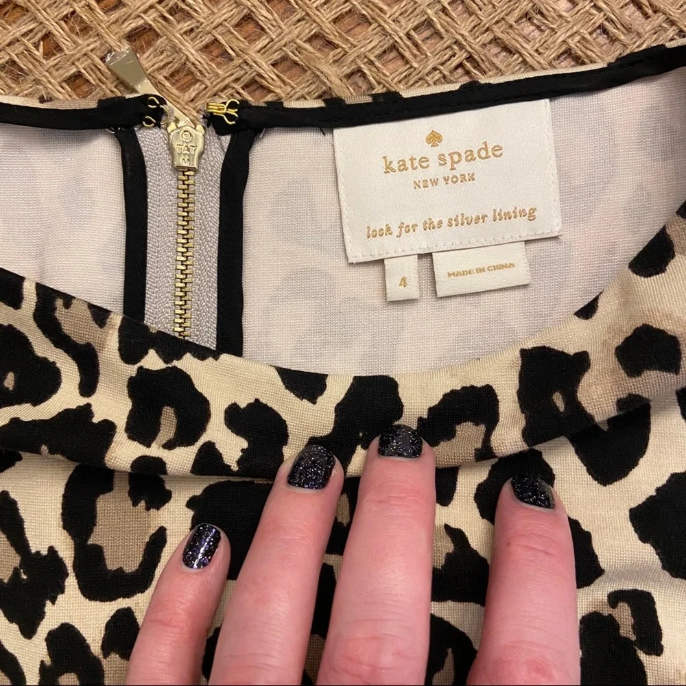 KATE SPADE ♠️ Autumn‎ Leopard Dress 4